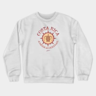 Costa Rica, Sea Turtle in Compass Rose Crewneck Sweatshirt